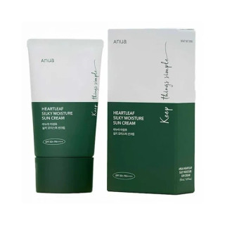 ضد آفتاب مرطوب کننده و تسکین دهنده آنوا Anua Heartleaf Silky Moisture