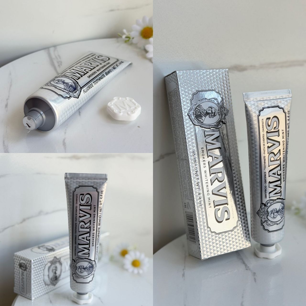 خمیر دندان سفیدکننده مارویس مدل Smokers Whitening Mint اورجینال